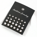 Silver Stud Earrings Set